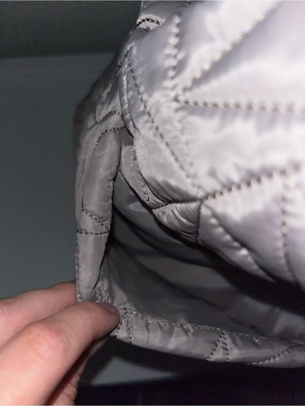Michael Kors Quilted Tote in Taupe - Picture 2 of 5